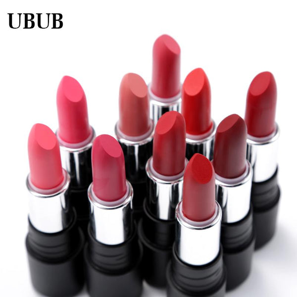 UBUB Waterproof Moisturizer Smooth Lipstick Luxury Velvet Lip Stick Matte Long Lasting Sexy Lips Beauty Makeup Women Gift