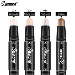 Double-Ended Highlighting Stick Concealer Nose-Shadow Highlighter To Fix Spots Side Shadow Highlighter Stick