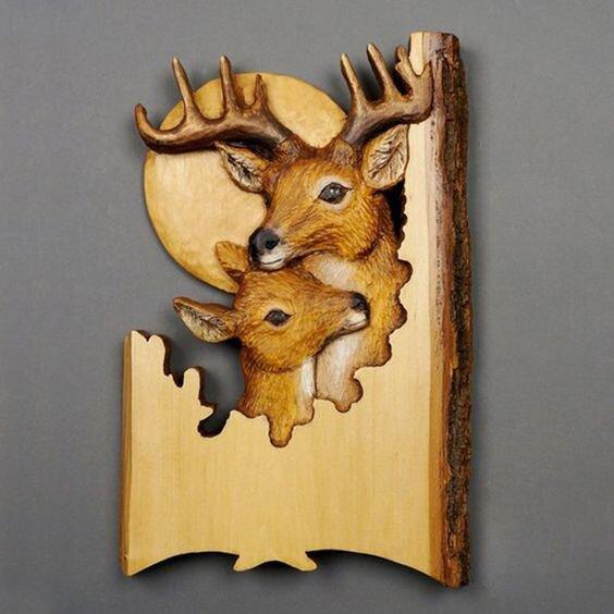 Anniversary Gift Animal Carving Crafts Gift Wall Hanging