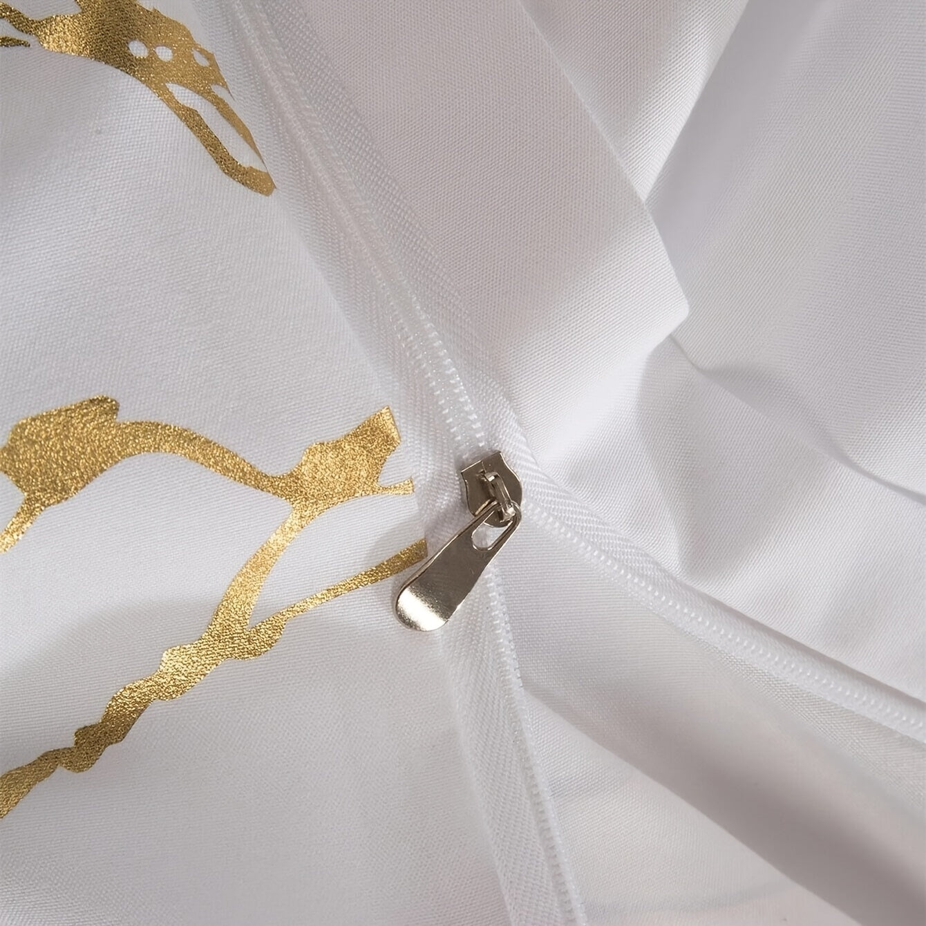 3pcs Brushed Marble Pattern Duvet Cover Set (1 Duvet Cover + 2 Pillowcase), Soft & Cozy Bedding Set