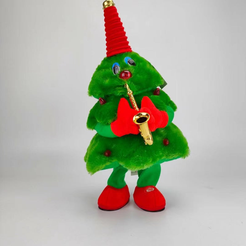Electric Plush Dancing Christmas Tree Glowing Singing Christmas Toys Children's Gift