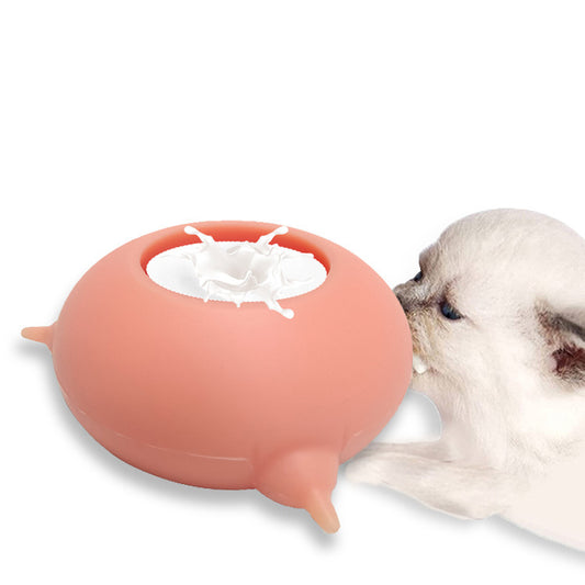 Cat And Dog Bionic Silicone Automatic Feeding Artifact Pacifier Feeding Water Feeding Bottle Pet Milk Bowl Sucking Feeding Device