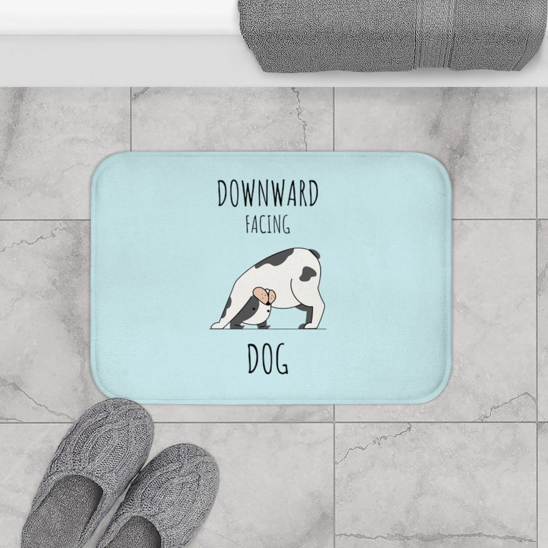 Downward Facing Dog Yoga Bath Mat