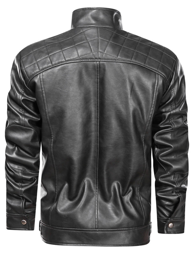 Men's Fashion Biker PU Jacket