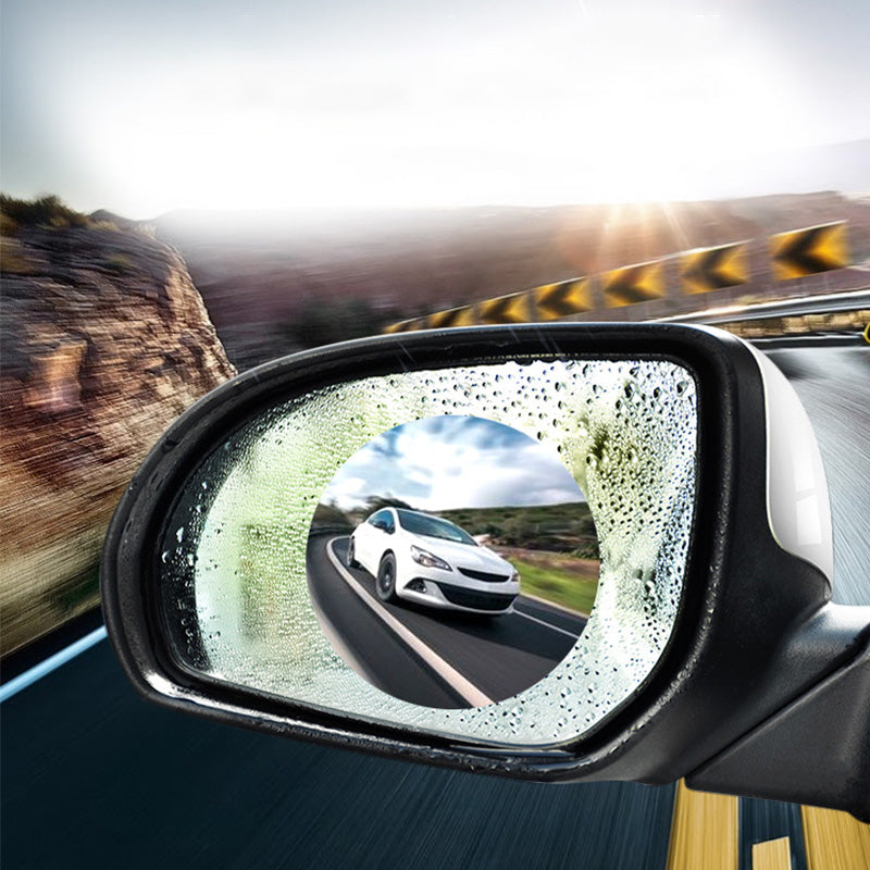 2pcs / set Anti Fog Car Mirror Window Clear Film Anti-Light Car Rearview Mirror Protector Film Waterproof Rainproof Car Sticker
