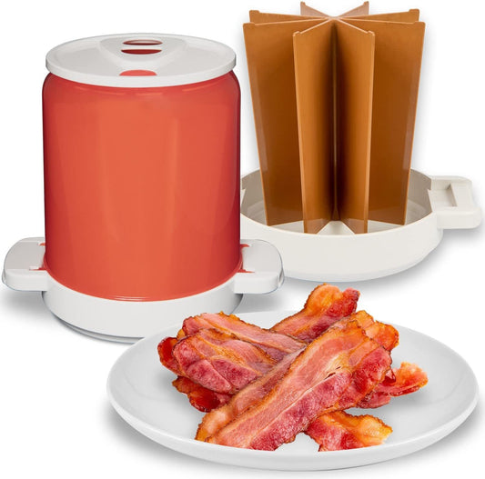 Yummy Can Bacon Microwave Oven Barbecue Rack Bacon Barbecue Plate Oven Barbecue Box Barbecue Jar
