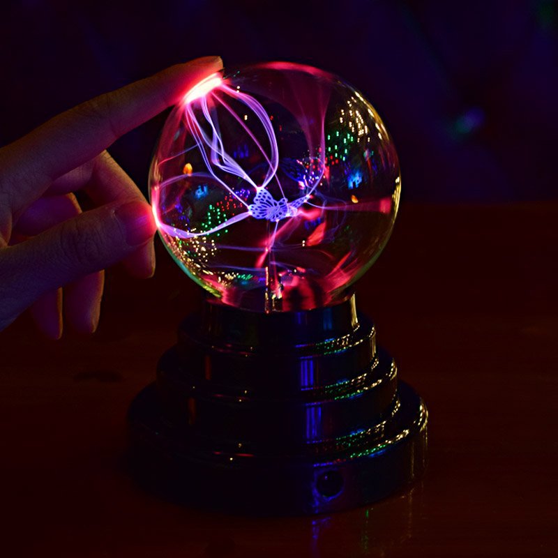 3 inch electro-optical ball USB magic light negative ion lamp plasma electrostatic ball magic magic lightning ball glow ball