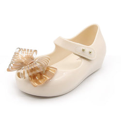 New Mini Melissa Jelly Sandals Love Children Sandals Bow Girl Candy Color Bow Princess Shoes Children Melissa Shoes