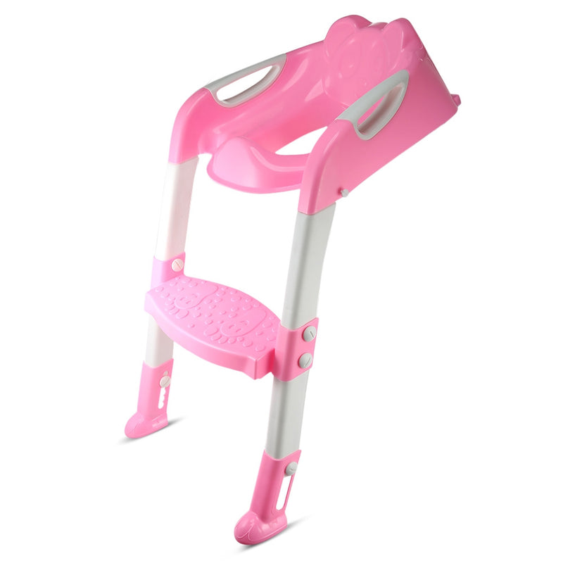Folding Baby Potty Training Chair with Adjustable Ladder