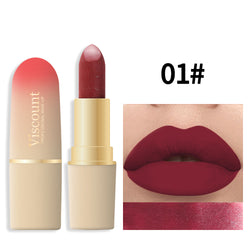 Waterproof And Durable Lipstick Velvet Fine Glitter Matte Lip And Cheek Dual-Use Lipstick
