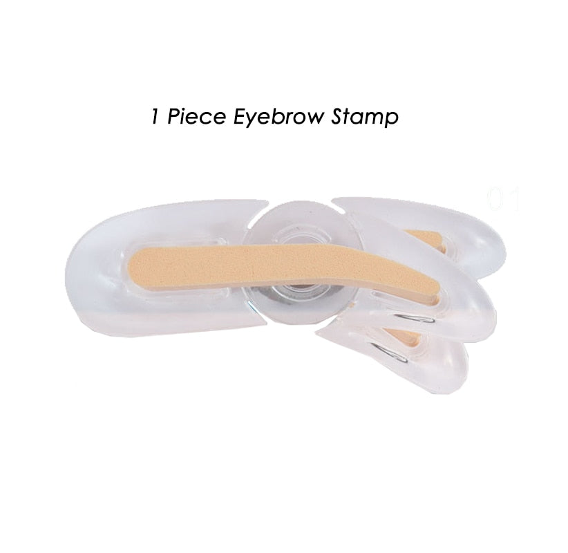 Adjustable Eyebrow Stamp Kit Double Color Perfect Arch Eyebrow Shadow Powder Palette Eyebrow Seal Eye Brow Enhancers Eye Brow eprolo