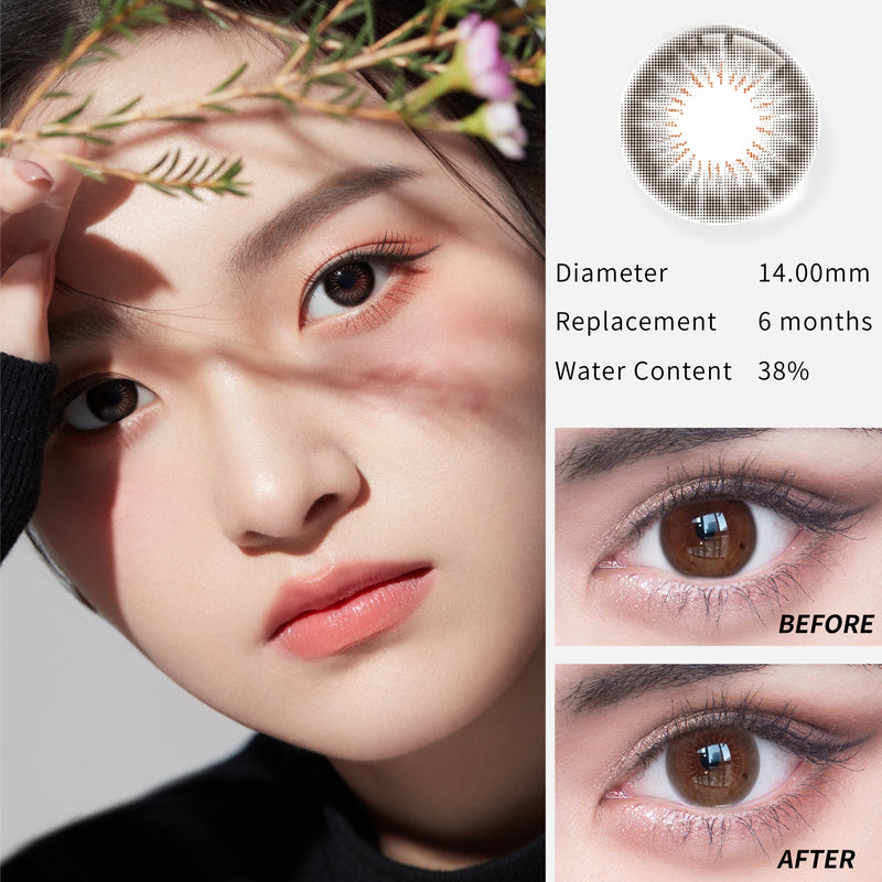 1Pcs CE  Certificate Eyes Beautiful Pupil Colorful Girl Cosplay Contact Lenses Black