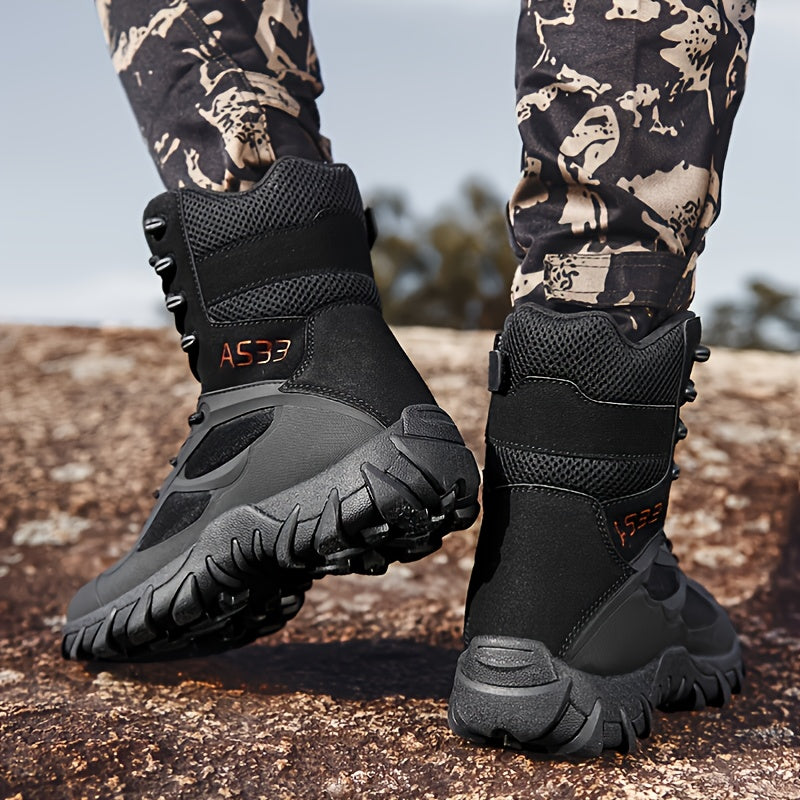 Men's Military Tactical Boots Wear-resistant Non-slip Comfortable Outdoor Shoes For Hiking Climbing Hunting Trekking, Men's Footwear