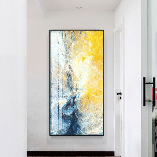 Creative Colorful Abstract line oil Canvas painting Print
