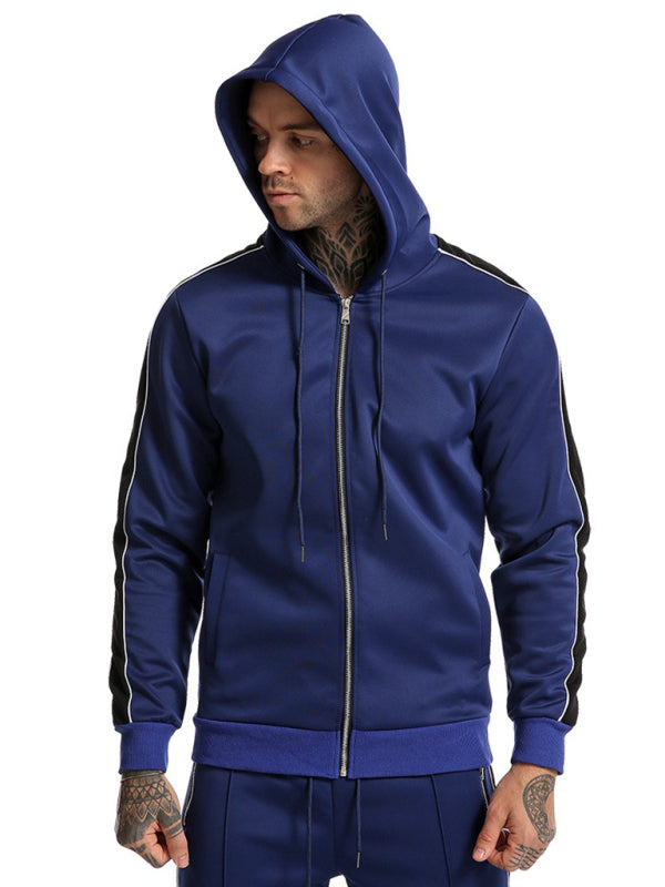 Men's Autumn Quick Drying Breathable Running Hooded Sports Sweater