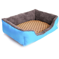 Pet Bed Thickened Warm Cat Litter Comfortable Dog Litter Candy Color Square Pet Litter
