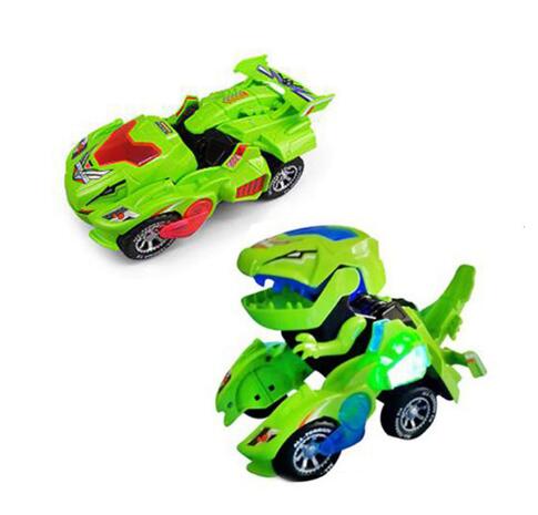New Dinosaur Transformed Electric Toy Car General Wheeled Robot Refitting Car Children's Gift Lamp