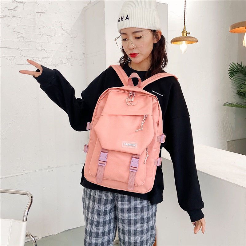 Junior High School Girls Schoolbag Large Capacity Backpack New Net Red Student Backpack