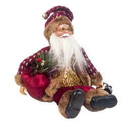 Merry Christmas Santa Claus Sitting Doll Fabric Christmas Doll Christmas Decoration Children Doll Kids Gift For House Ornament