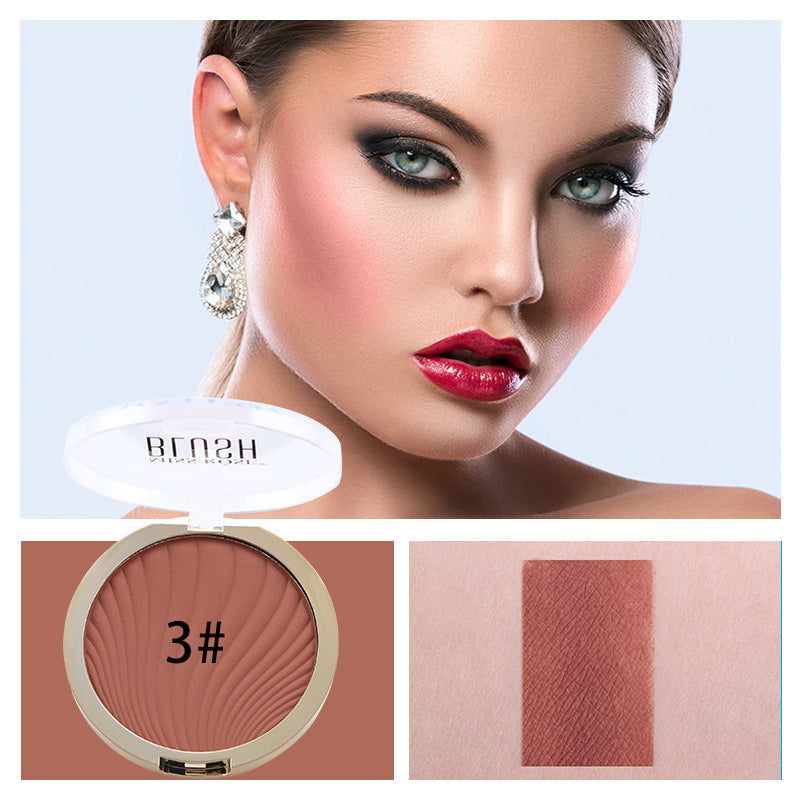 MISSROSE Six-Color Matte Highlighter Blush Blush Nude Makeup Repair Powder Brighten Skin Tone Blush Palette