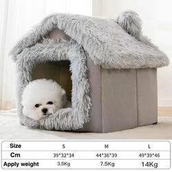 Cat Dog Nest Warm in Winter All Seasons Common Small House Pet Nest Villa Online Red Nest