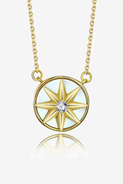 Cubic Zirconia Star Pendant Necklace