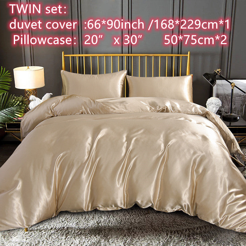 3pcs/set Fabric Duvet Cover, One Duvet Cover Plus Two Pillowcases