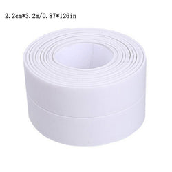 Bathroom Shower Sink Bath Sealing Strip Tape White PVC Self Adhesive Waterproof Wall Sticker For Bathroom, Sink, Bathtub, Toilet