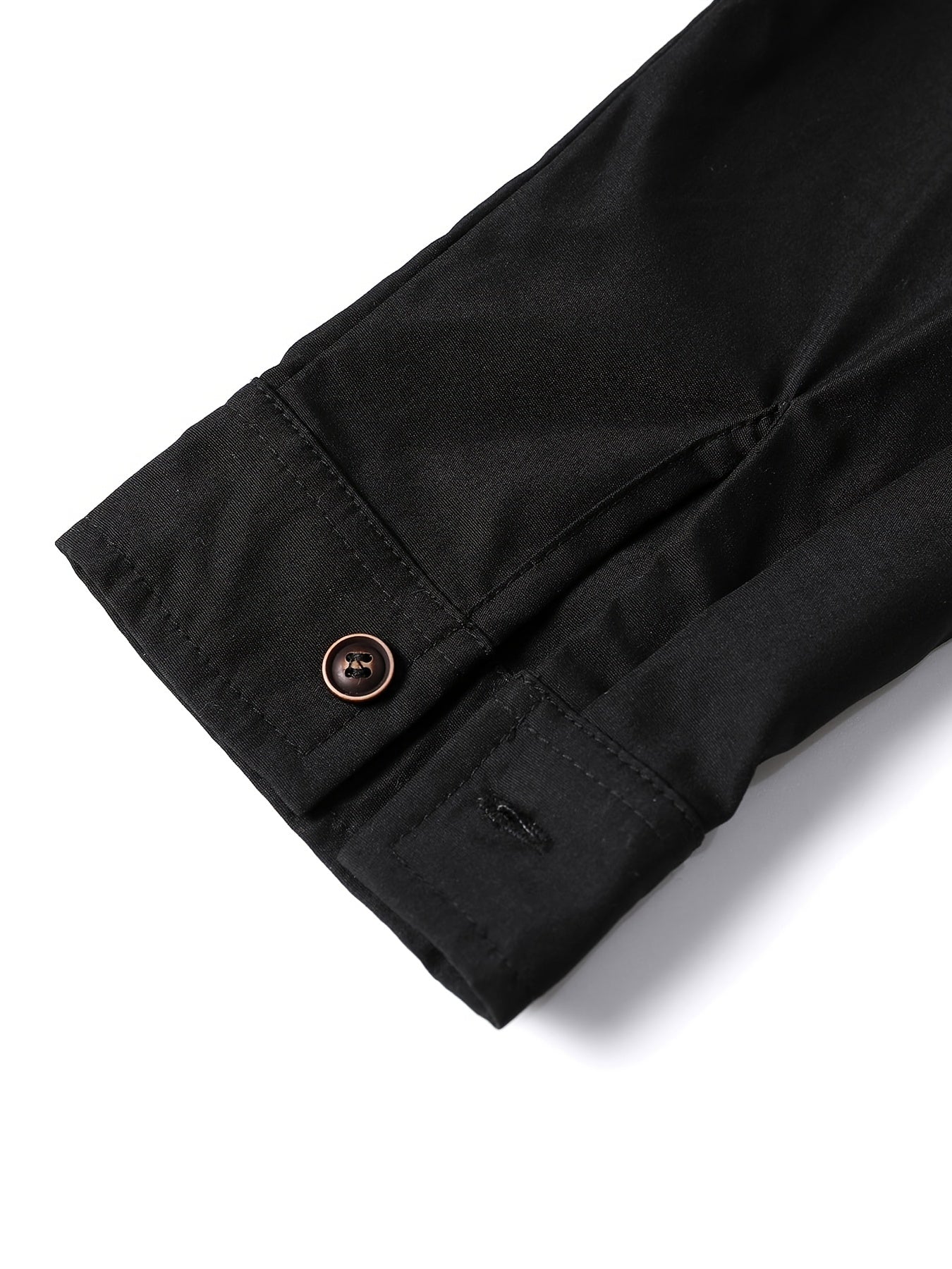 Men's Stylish Contrast Color Plaid Panel Long Sleeve Shirt