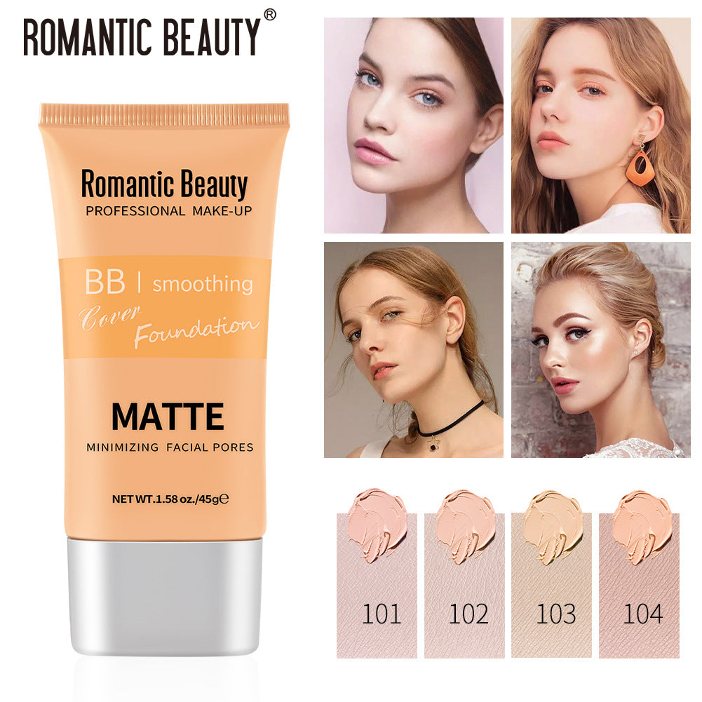 Romantic Beauty Waterproof Non-Standing Portable Foundation Oil Control Long Lasting Concealer Foundation