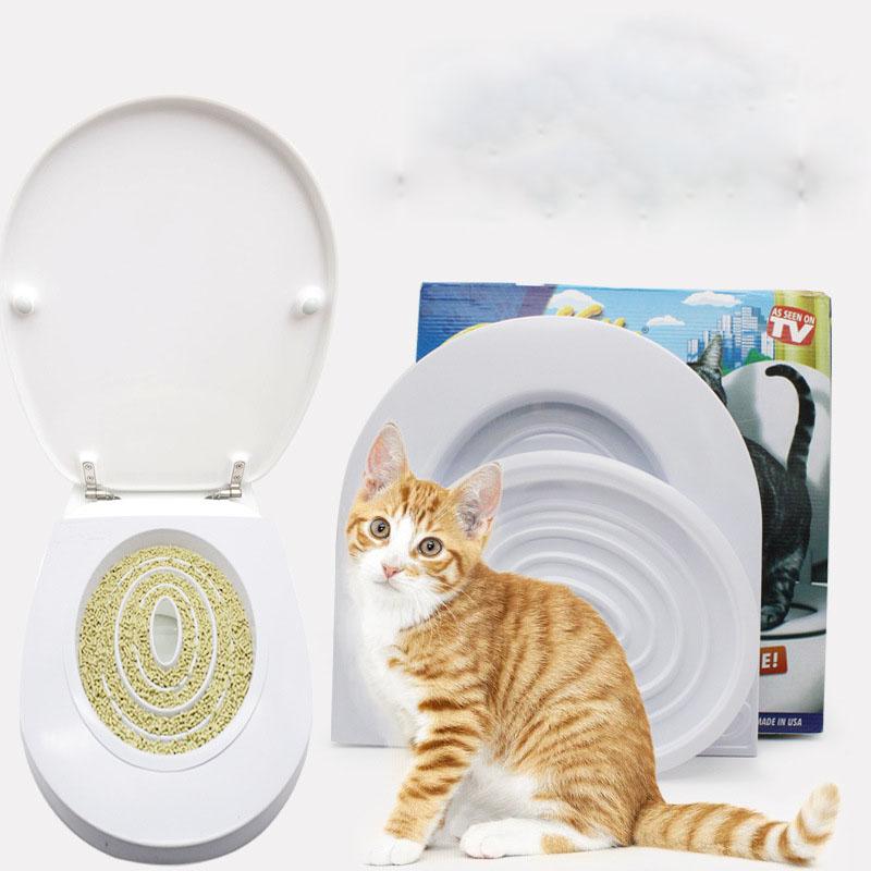 Creative Design PVC Cat Pad Cat Dog Para Toilet Training Case Litter Convenient Cat Toilet Trainers WC Toilette Kit Pet Supplies