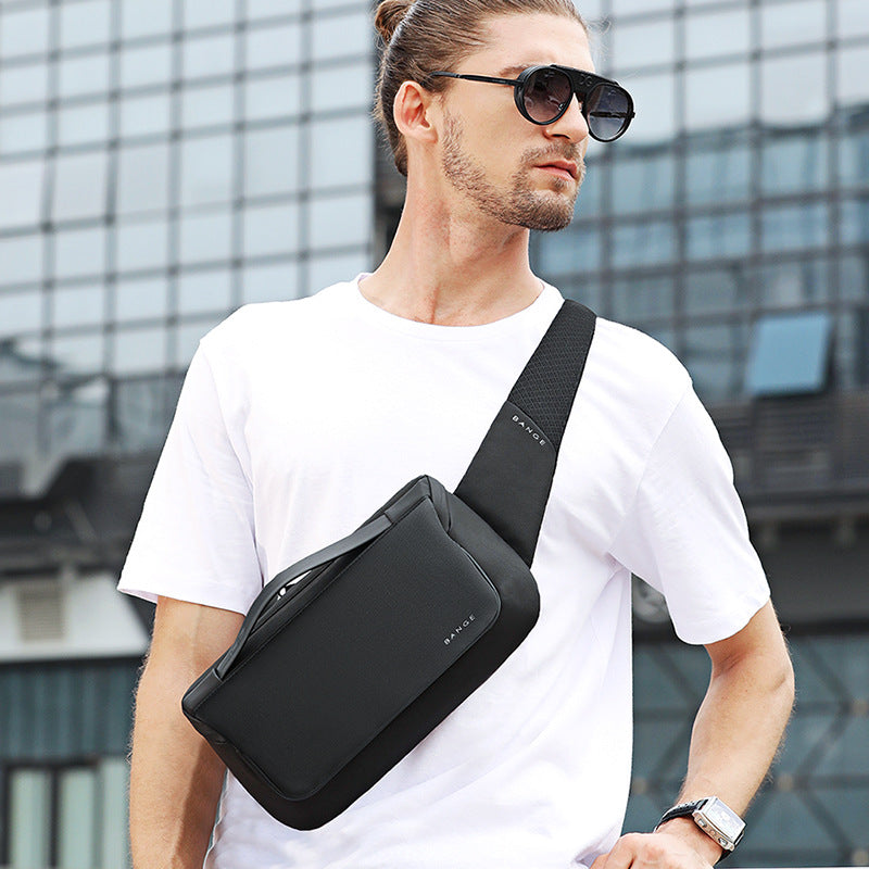 New Sports And Leisure Chest Bag Business Waist Bag Trendy Fashion Thin Messenger Bag