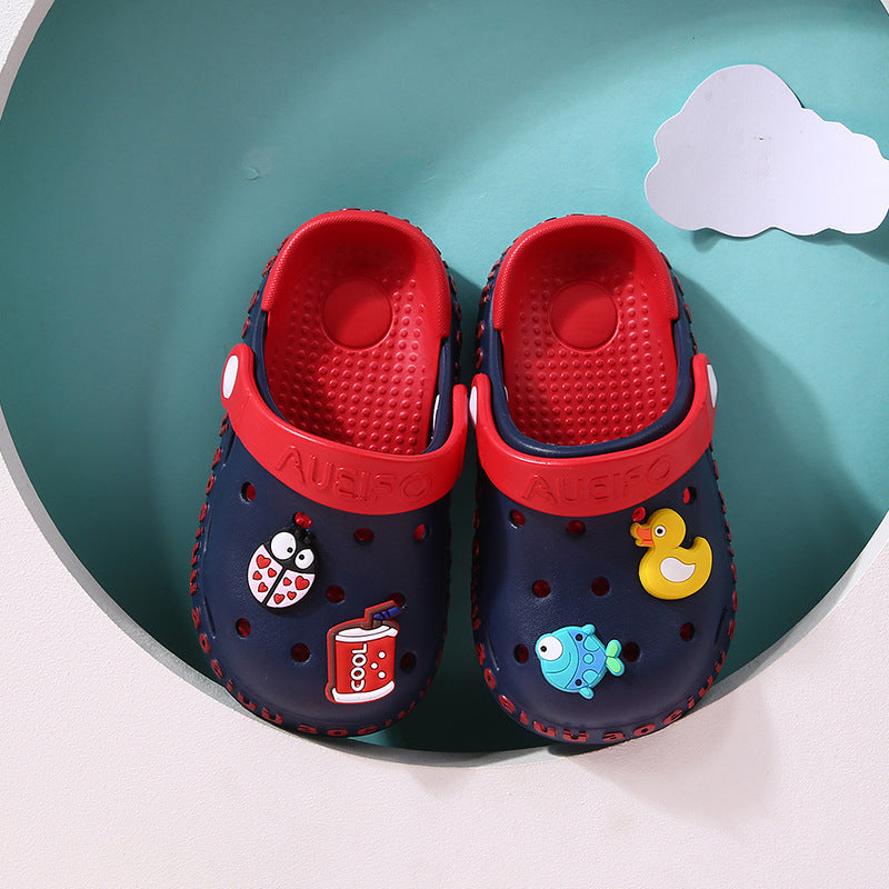 New Children's Hole Shoes Baby Children's Shoes Boys And Girls Summer Cute Outer Wear Toddler Soft Bottom Sandals And Slippers