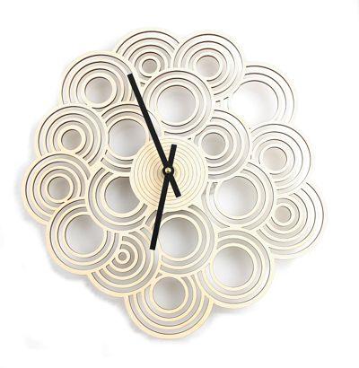 Euclid's Intergrated Circle Clock Red Sunflower