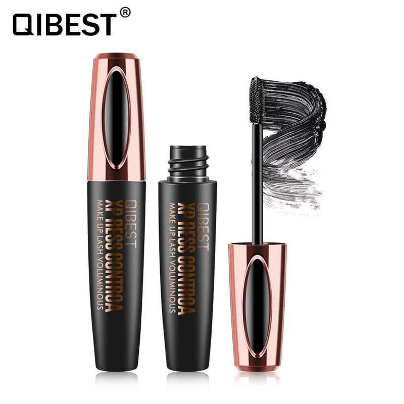 QIBEST Volumizing Magic Mascara Thick And Curling Big Brush Mascara 4D Mascara