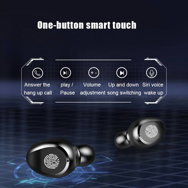 Wireless Earphone Bluetooth V5.0 F9 TWS Wireless Bluetooth Headphone LED Display With 2000mAh Power Bank Headset With Microphone