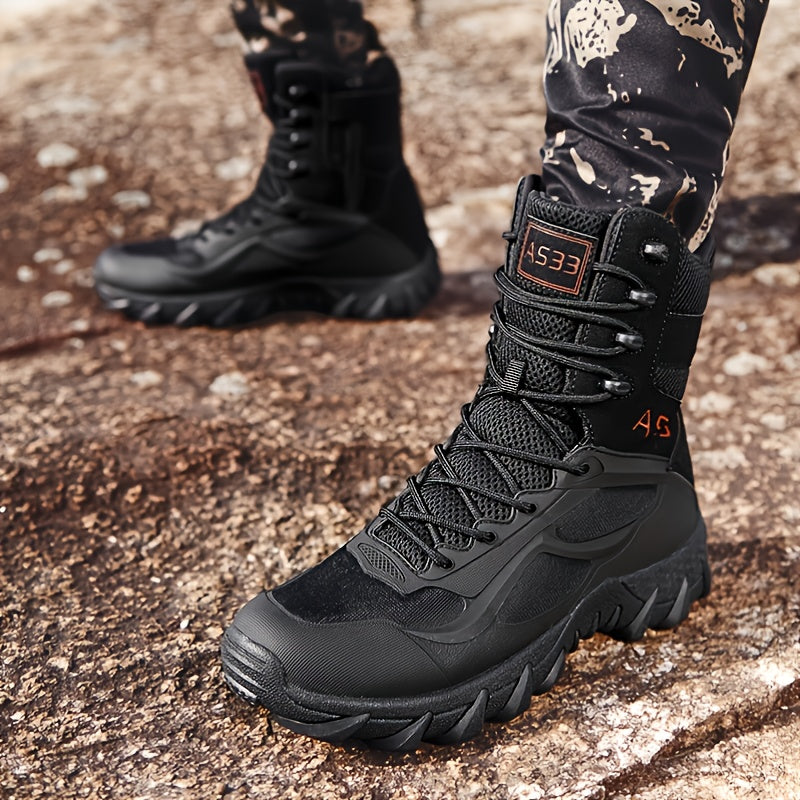 Men's Military Tactical Boots Wear-resistant Non-slip Comfortable Outdoor Shoes For Hiking Climbing Hunting Trekking, Men's Footwear