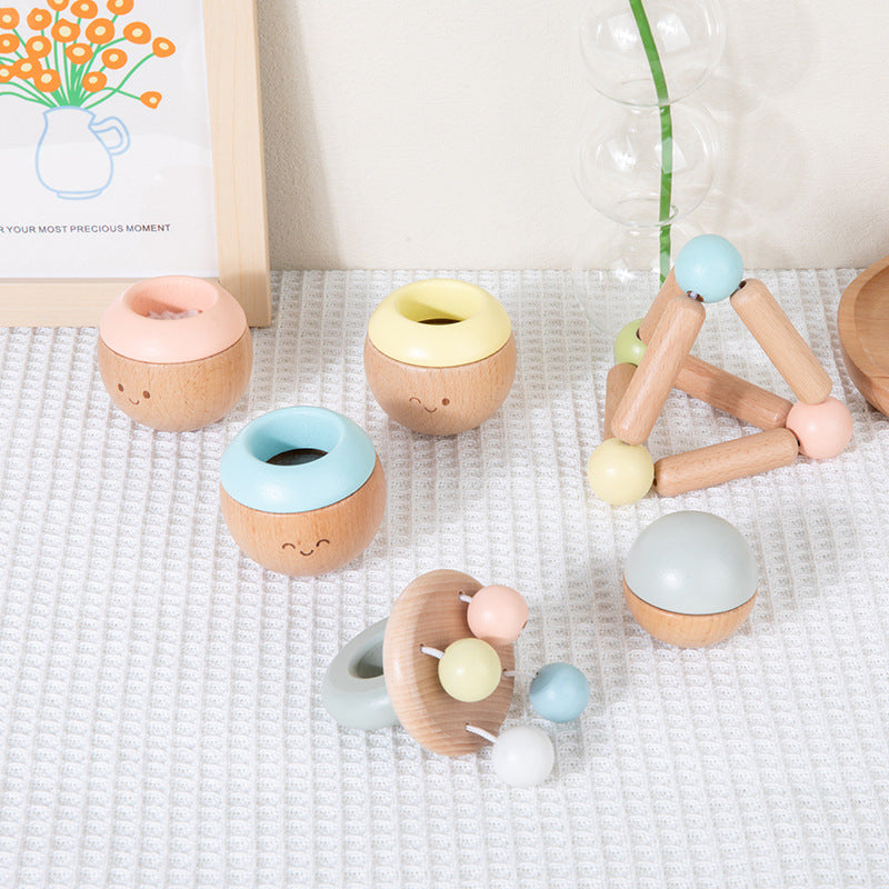 Wooden Toys Sensory Touch Toys Soothe Baby Early Education Puzzle Exercise Grasping Perception Touch Parent-Child Toys