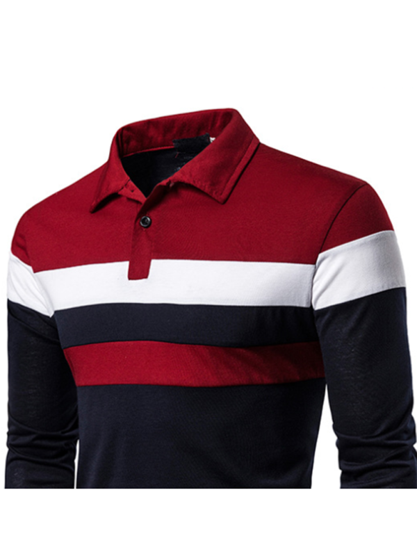 Casual Lapel Fashion Long Sleeve Trade Polo Shirt