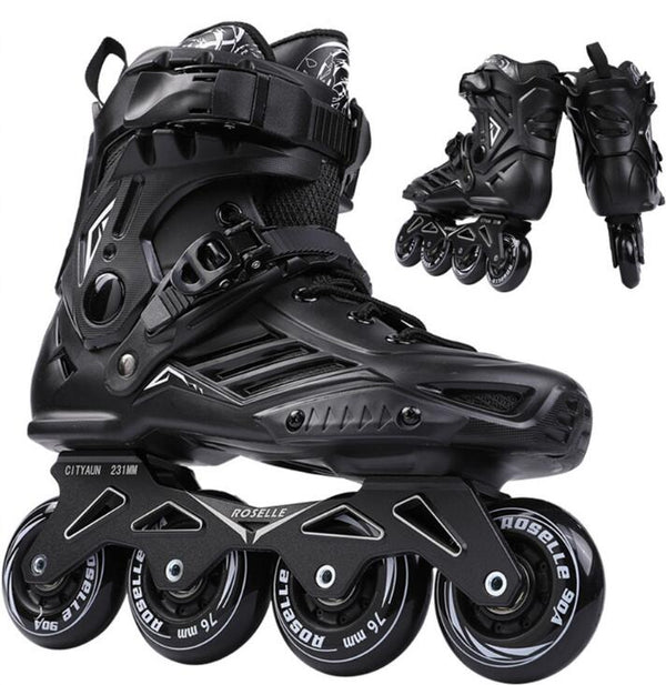 Inline Skates Professional Slalom Adult Roller Skating Shoes Sliding Free Skate Patins Size 35-46