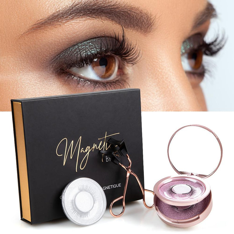 Set Magnetic Eyelashes Applicator Clip No Glue Need Easy Apply Eyelashes Reusable Quantum Soft Magnetic False Eyelash