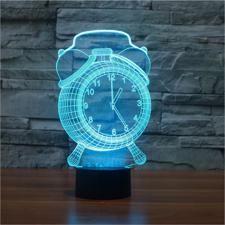 3D Visual Alarm Clock LED