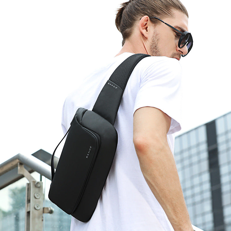 New Sports And Leisure Chest Bag Business Waist Bag Trendy Fashion Thin Messenger Bag