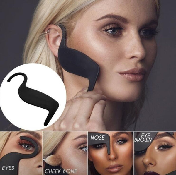 Magic Makeup Contourer Template Tool Eye Liner Card Cheek Eyes Nose Models Face Shaper Bronzer Concealer Contour Makeup Tools