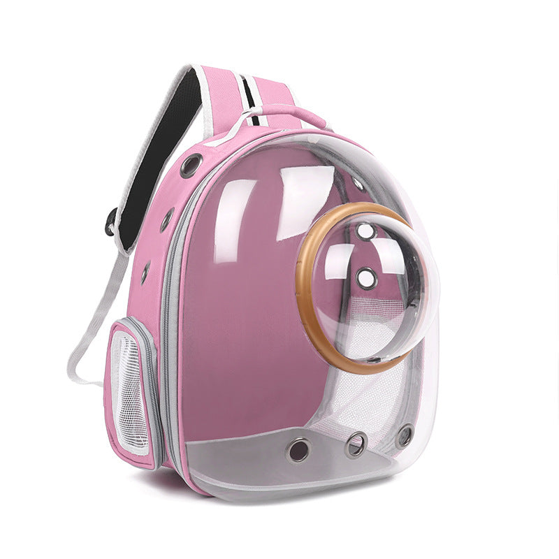 Transparent Cat Bag New Portable Space Capsule Pet Bag Breathable Double Shoulder Cat Backpack