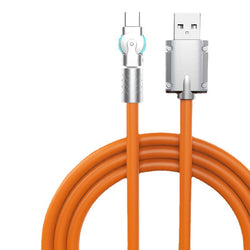 The New Rotary Type-C Data Cable Super Fast Charging Cable Is Applicable To Huawei Apple Xiaomi Android Mobile Phone Charging Cable