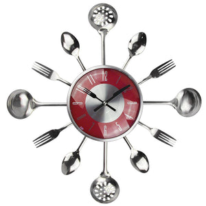 Cutlery Kitchen Wall Clock