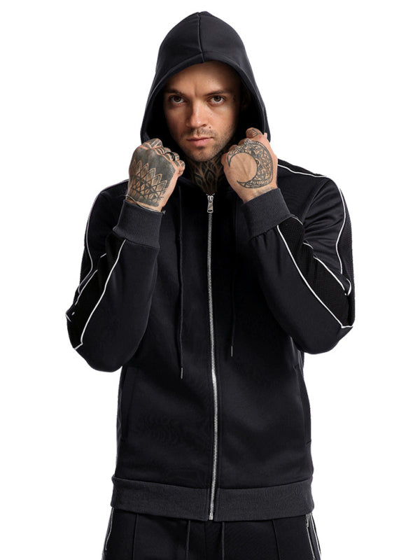 Men's Autumn Quick Drying Breathable Running Hooded Sports Sweater