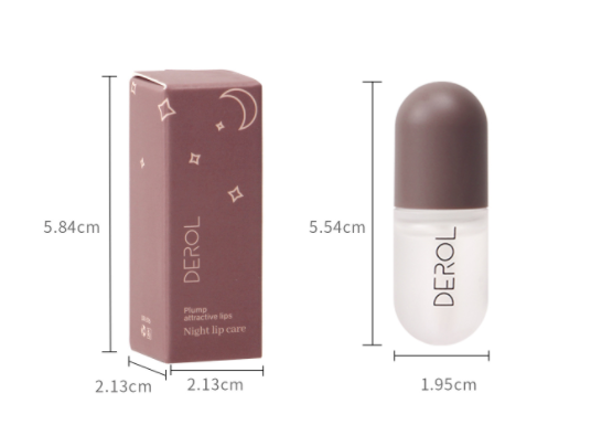 DEROL Ginger Mint Lip Plumping Liquid Plump and Increase Moisturizing and Moisturizing Lip Set Box Lip Plumping Lip Enhancer