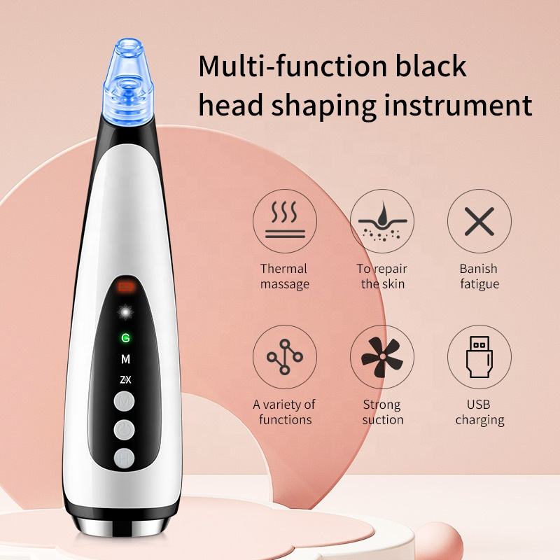 New Electric Suction Blackheads Pore Cleaning Surface Instrument Hot Compress Guide Out Acne Blackheads Beauty Instrument